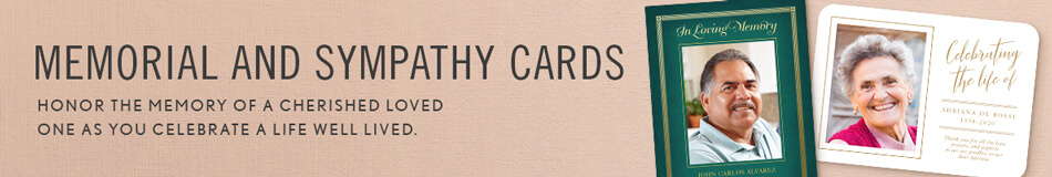 Memorial & Sympathy Cards