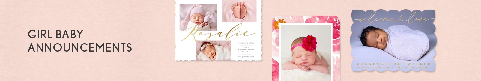 Birth Announcements for Girls