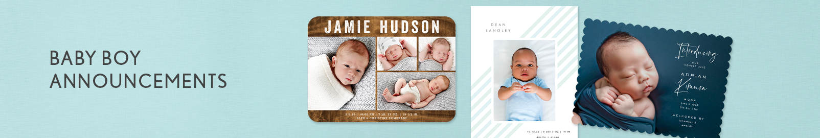Birth Announcements for Boys