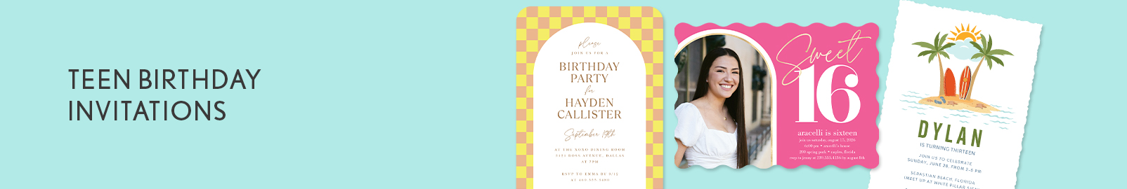 Teen Birthday Invitations
